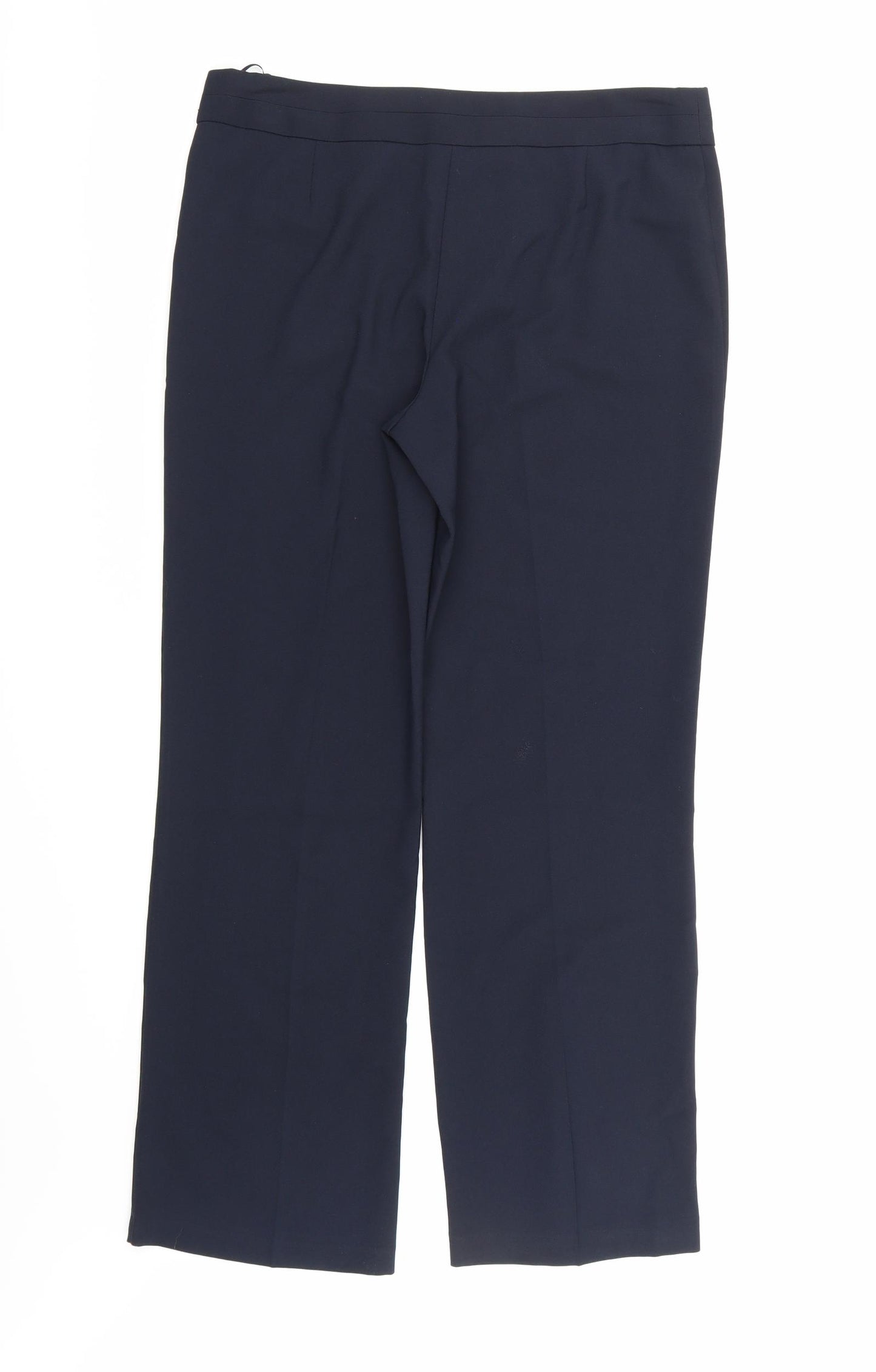 George Womens Blue  Rayon Trousers  Size 12 L30 in