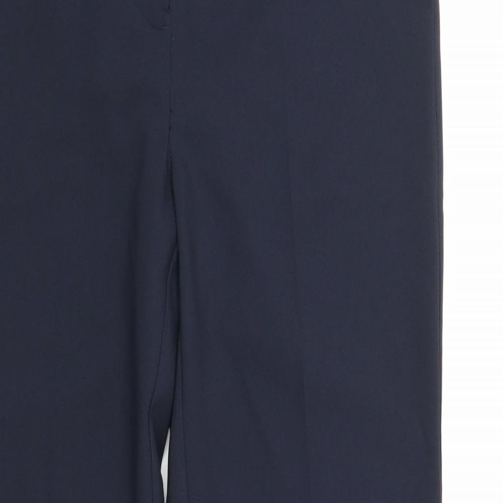 George Womens Blue  Rayon Trousers  Size 12 L30 in
