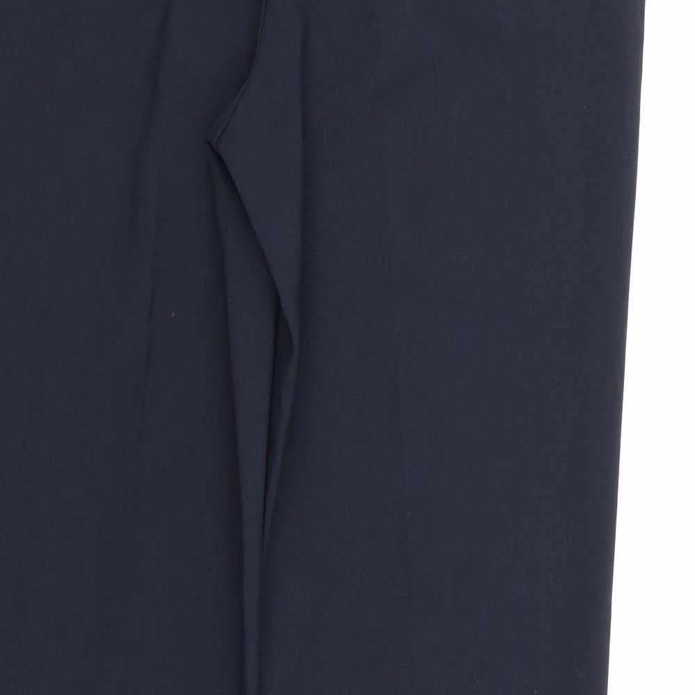 George Womens Blue  Rayon Trousers  Size 12 L30 in