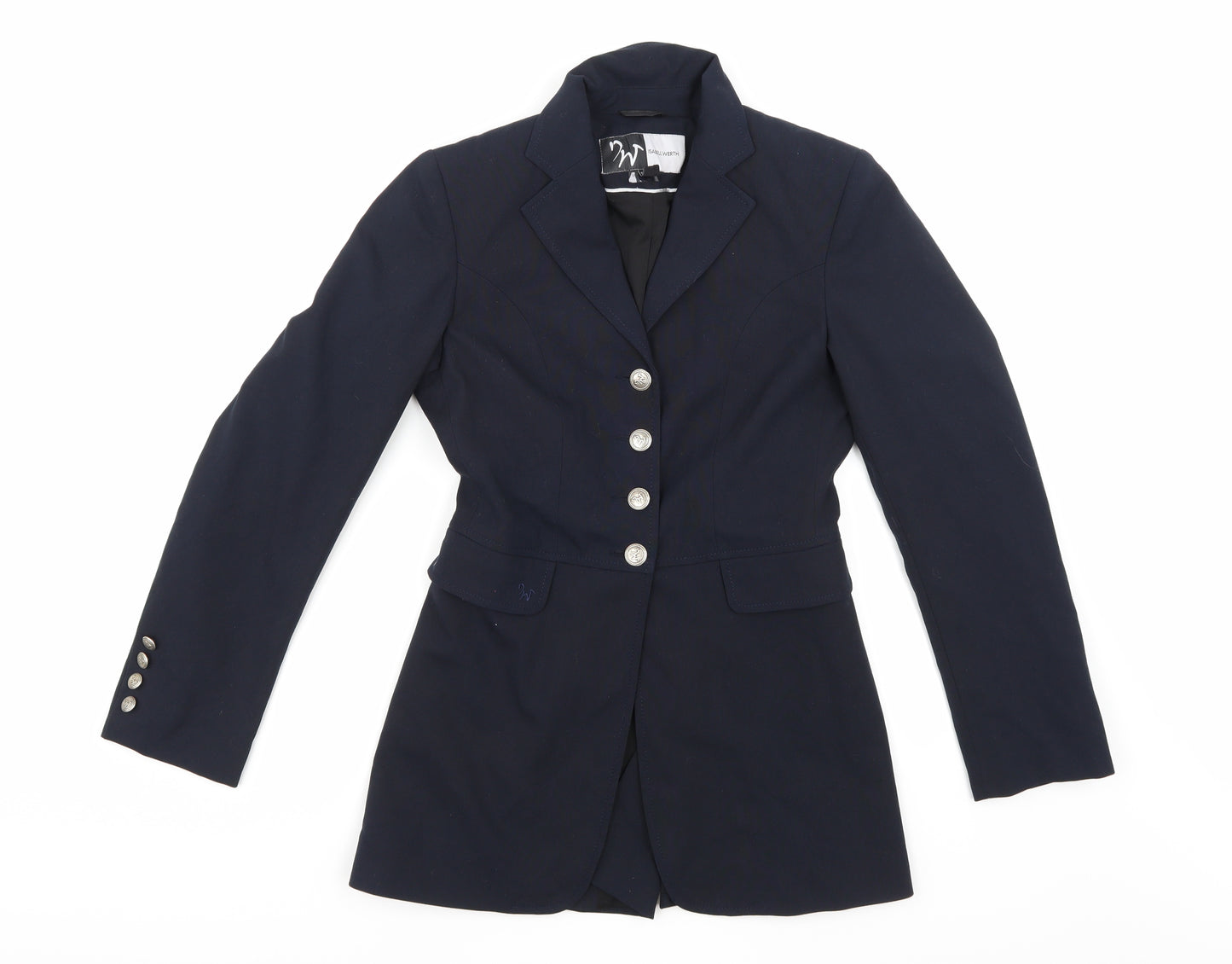 ISABELL WERTH Womens Blue   Pea Coat Coat Size 6