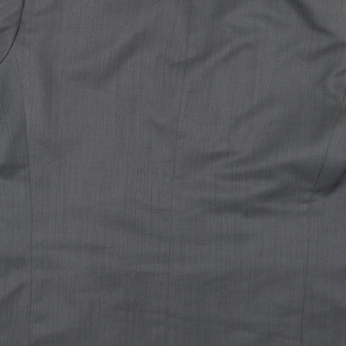 Zantos Mens Grey  Rayon Jacket Suit Jacket Size 40