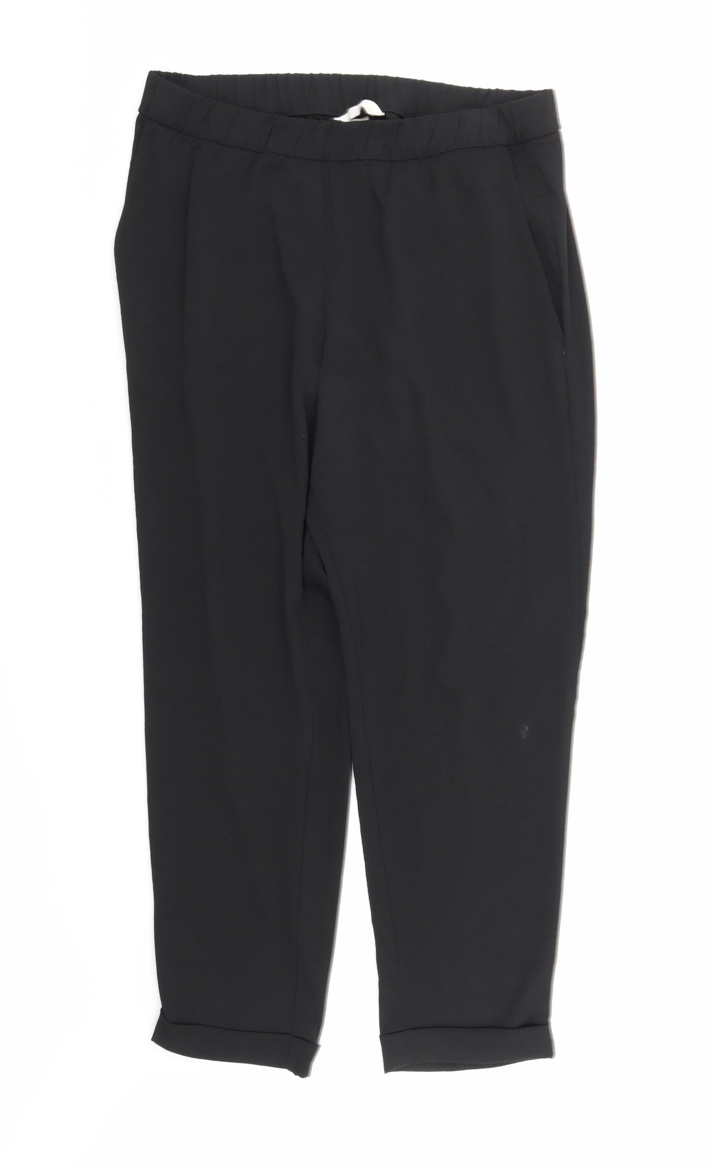 H&M Womens Black   Trousers  Size 14 L26 in