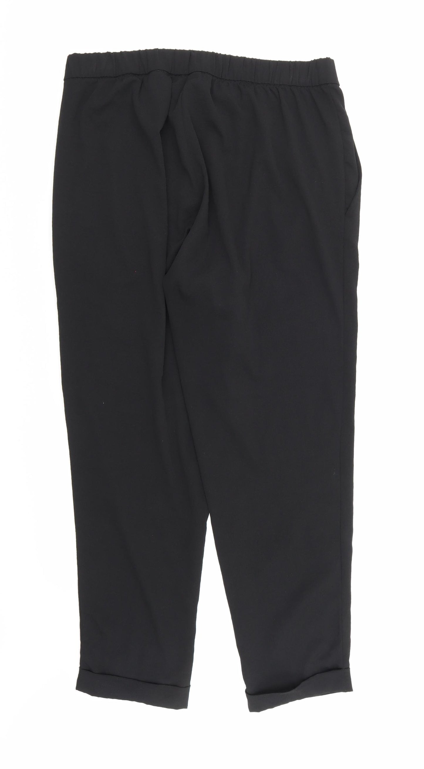 H&M Womens Black   Trousers  Size 14 L26 in