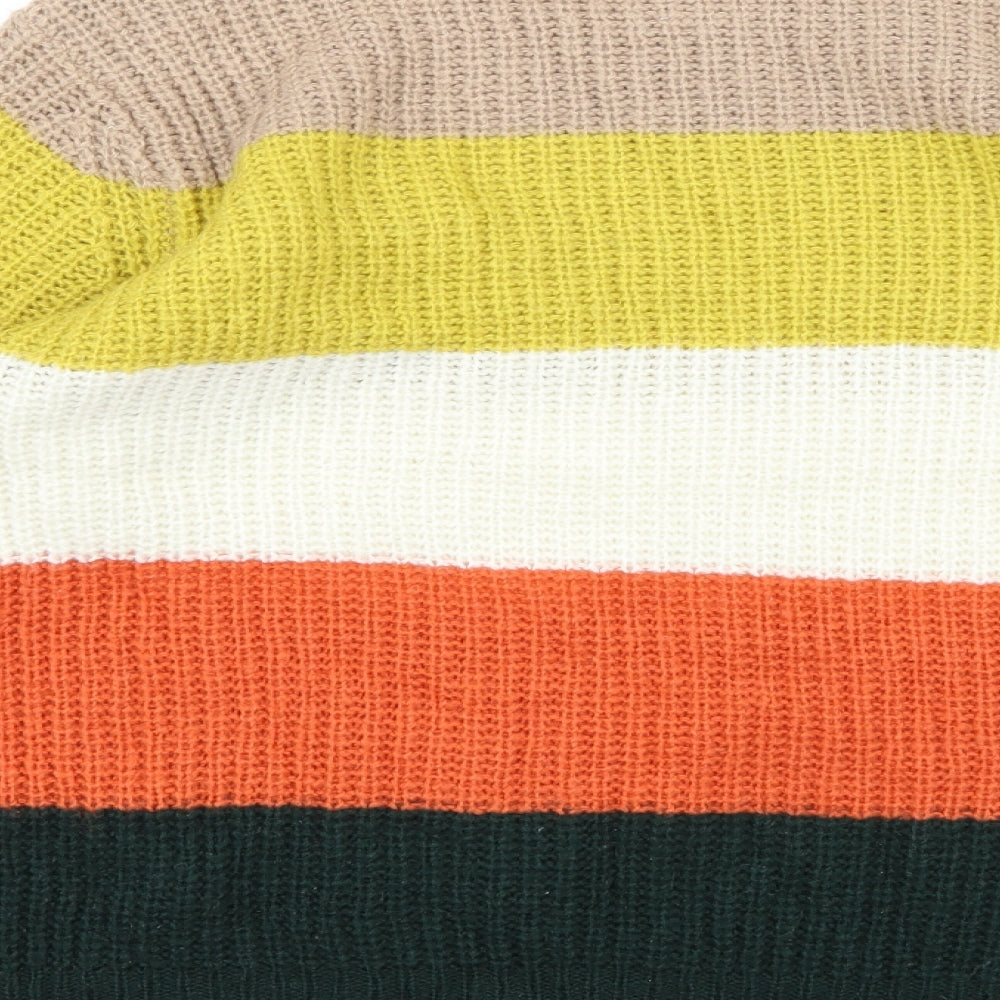 Pep&co Womens Multicoloured Striped Knit Pullover Jumper Size M
