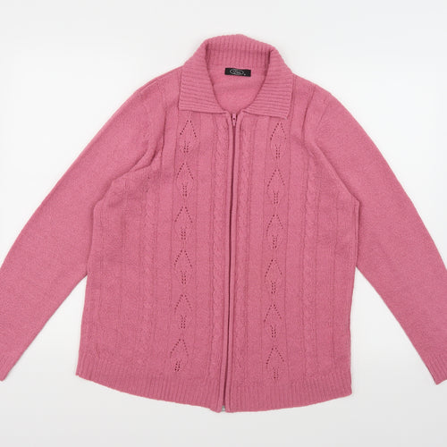 Bm Casual Womens Pink   Cardigan Jumper Size M