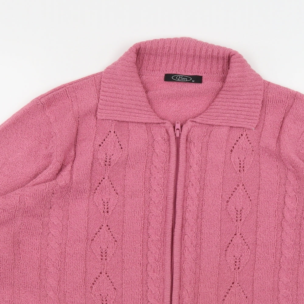 Bm Casual Womens Pink   Cardigan Jumper Size M