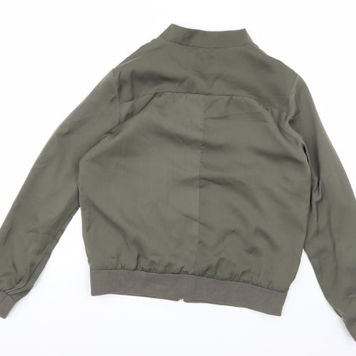 New Look Womens Green   Bomber Jacket Jacket Size 14