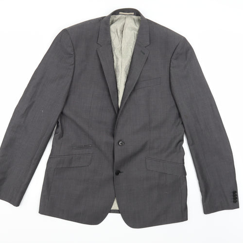 NEXT Mens Grey  Rayon Jacket Suit Jacket Size 42