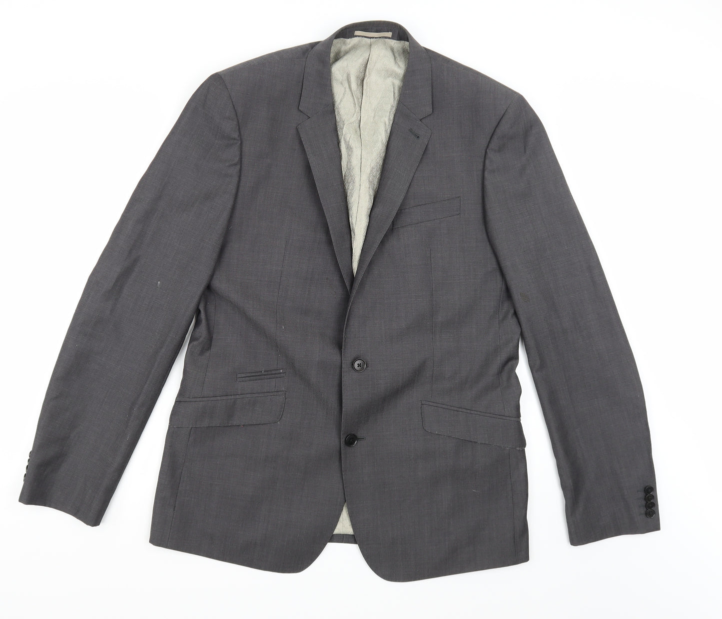 NEXT Mens Grey  Rayon Jacket Suit Jacket Size 42