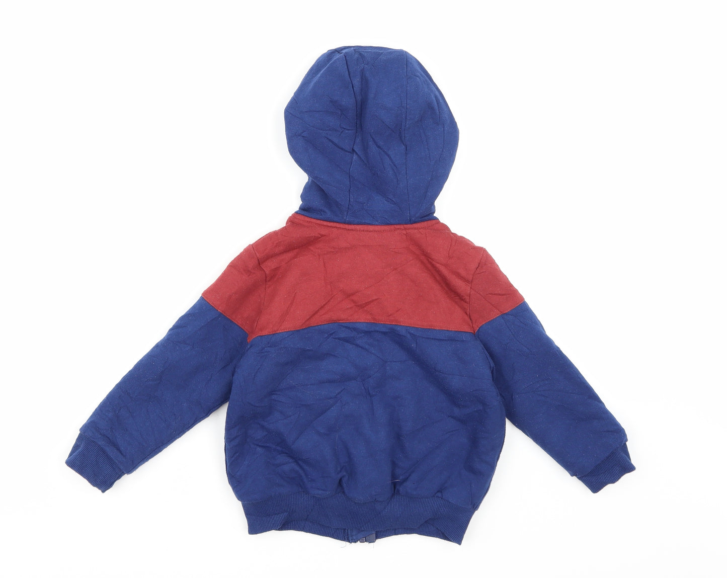lulipu Boys Blue   Full Zip Hoodie Size 2-3 Years