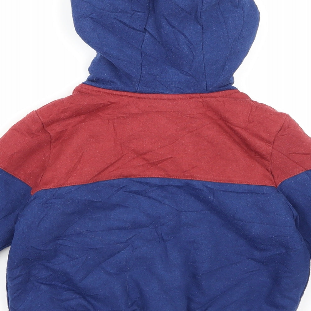 lulipu Boys Blue   Full Zip Hoodie Size 2-3 Years