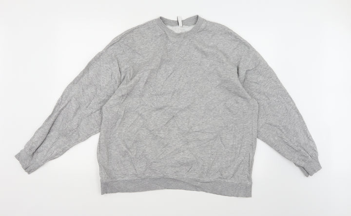 Divided by H&M Womens Grey  Jersey Pullover Sweatshirt Size M
