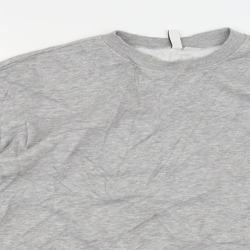Divided by H&M Womens Grey  Jersey Pullover Sweatshirt Size M