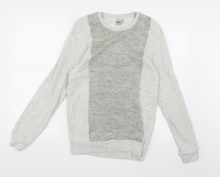 ASOS Mens Grey   Pullover Sweatshirt Size M