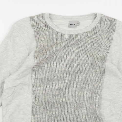 ASOS Mens Grey   Pullover Sweatshirt Size M