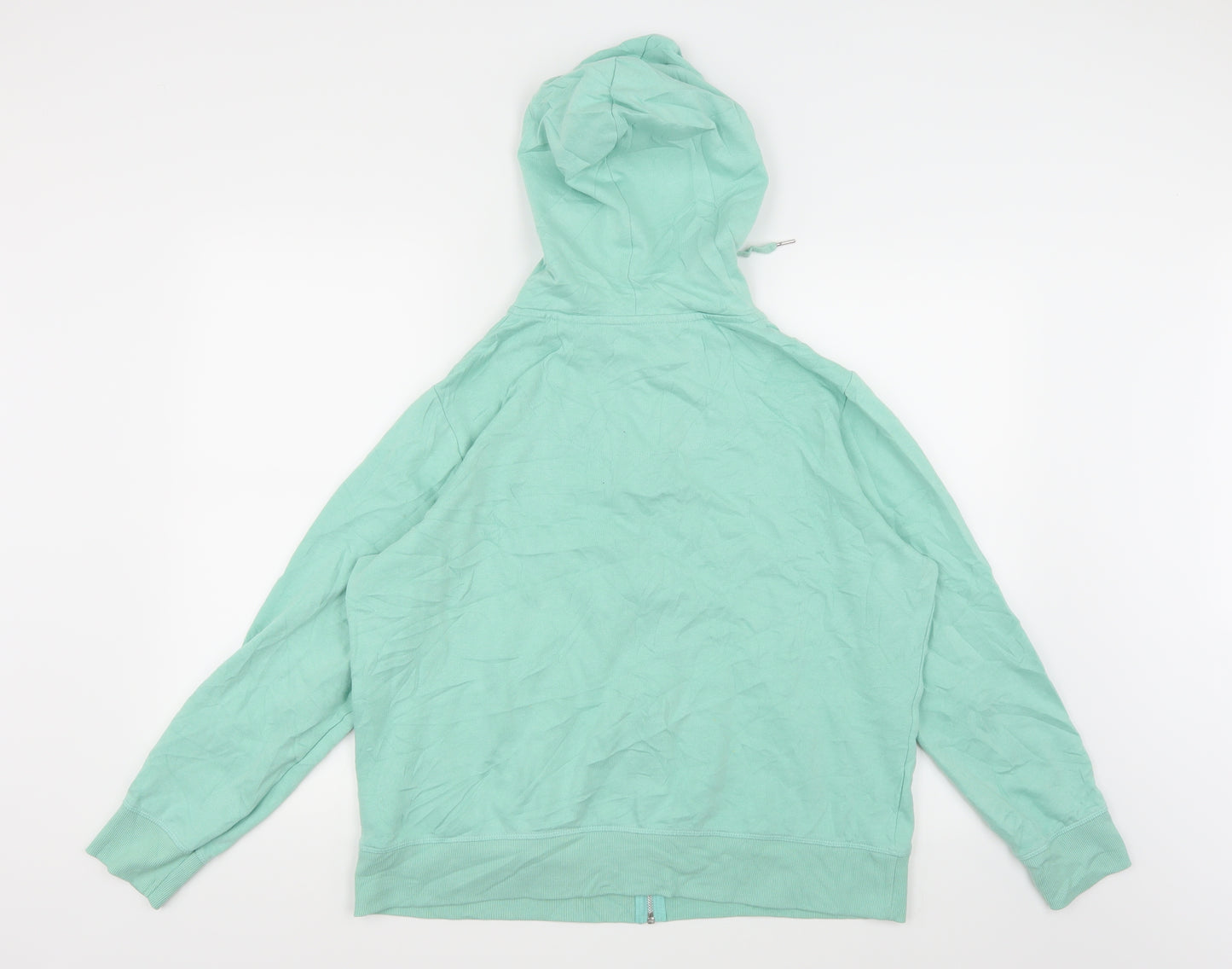 TU Womens Green  Jersey Full Zip Hoodie Size 18