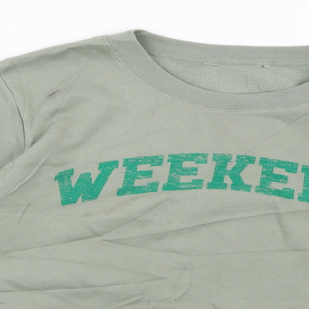 Marks and Spencer Womens Green  Jersey Pullover Sweatshirt Size 16