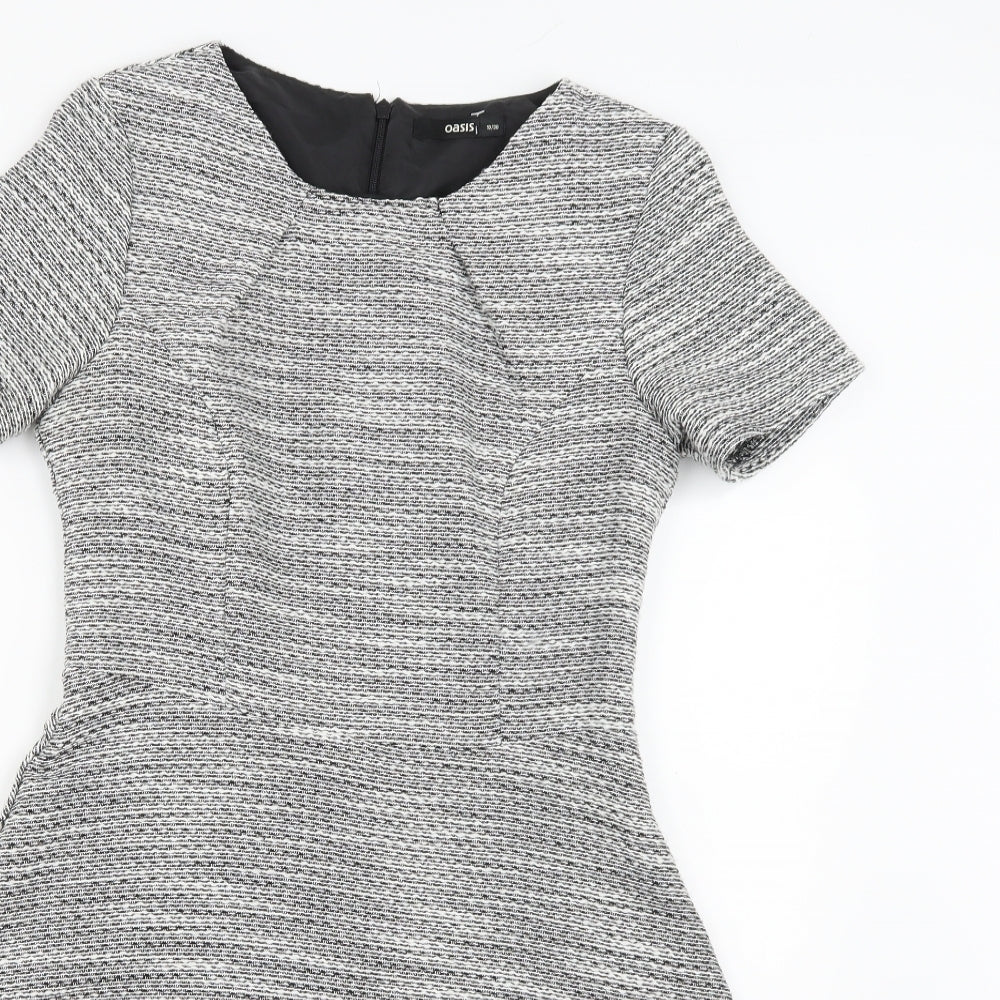 Oasis Womens Grey   T-Shirt Dress  Size 10