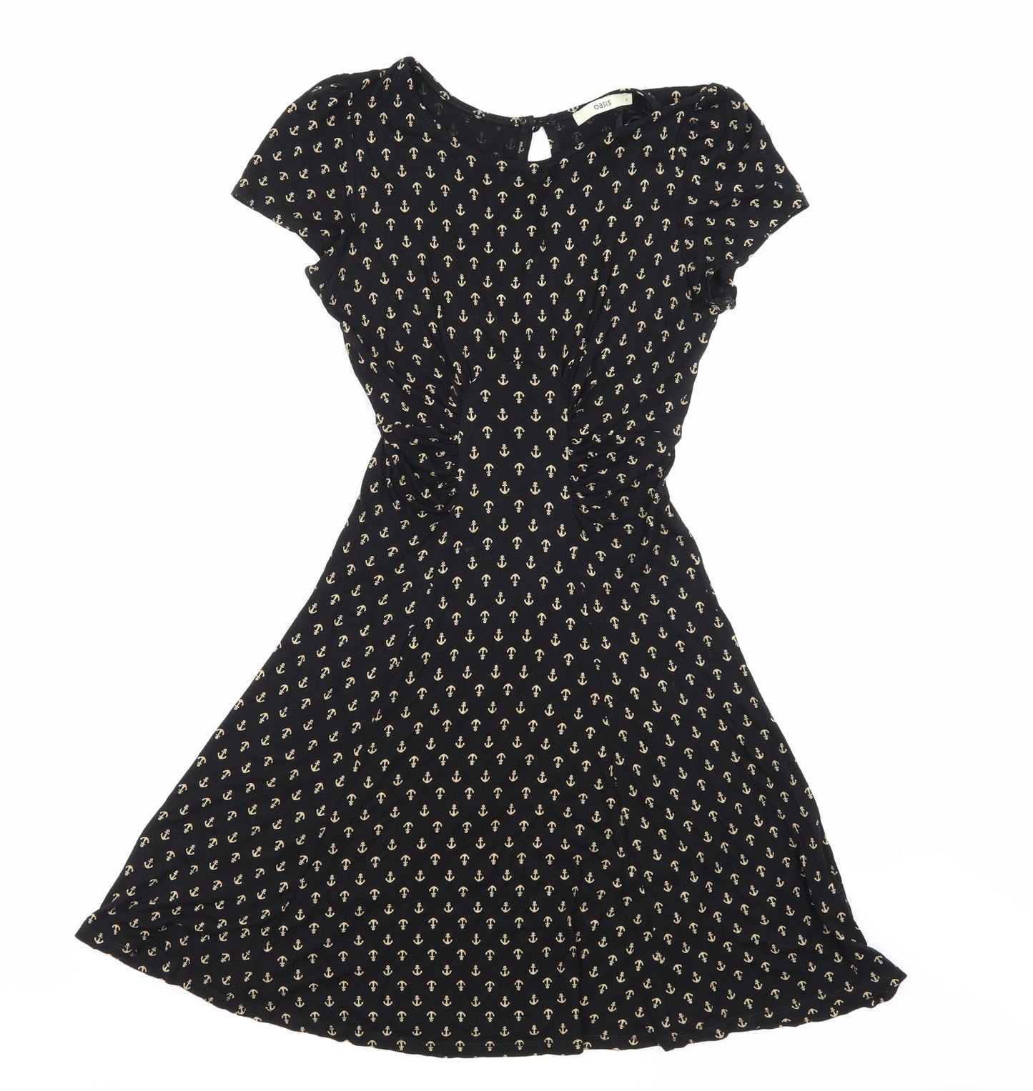 Oasis Womens Black   T-Shirt Dress  Size S