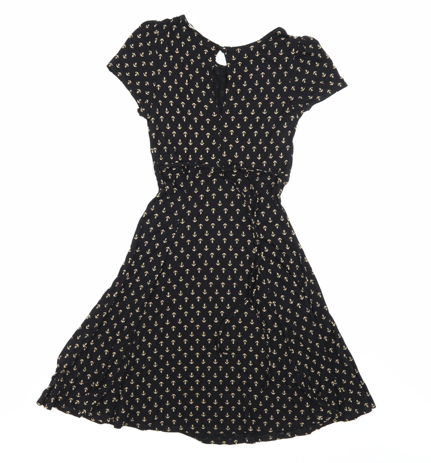 Oasis Womens Black   T-Shirt Dress  Size S