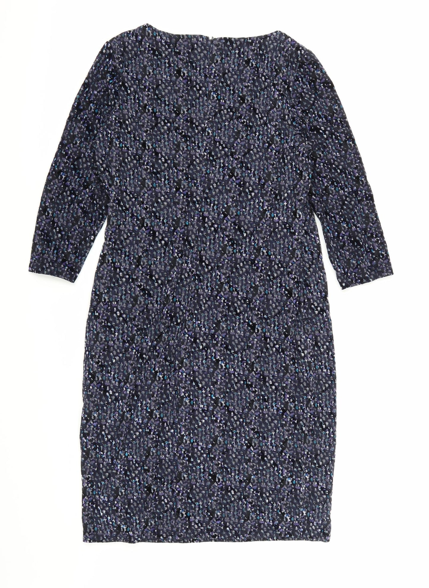 Laura Ashley Womens Purple Floral  A-Line  Size 14