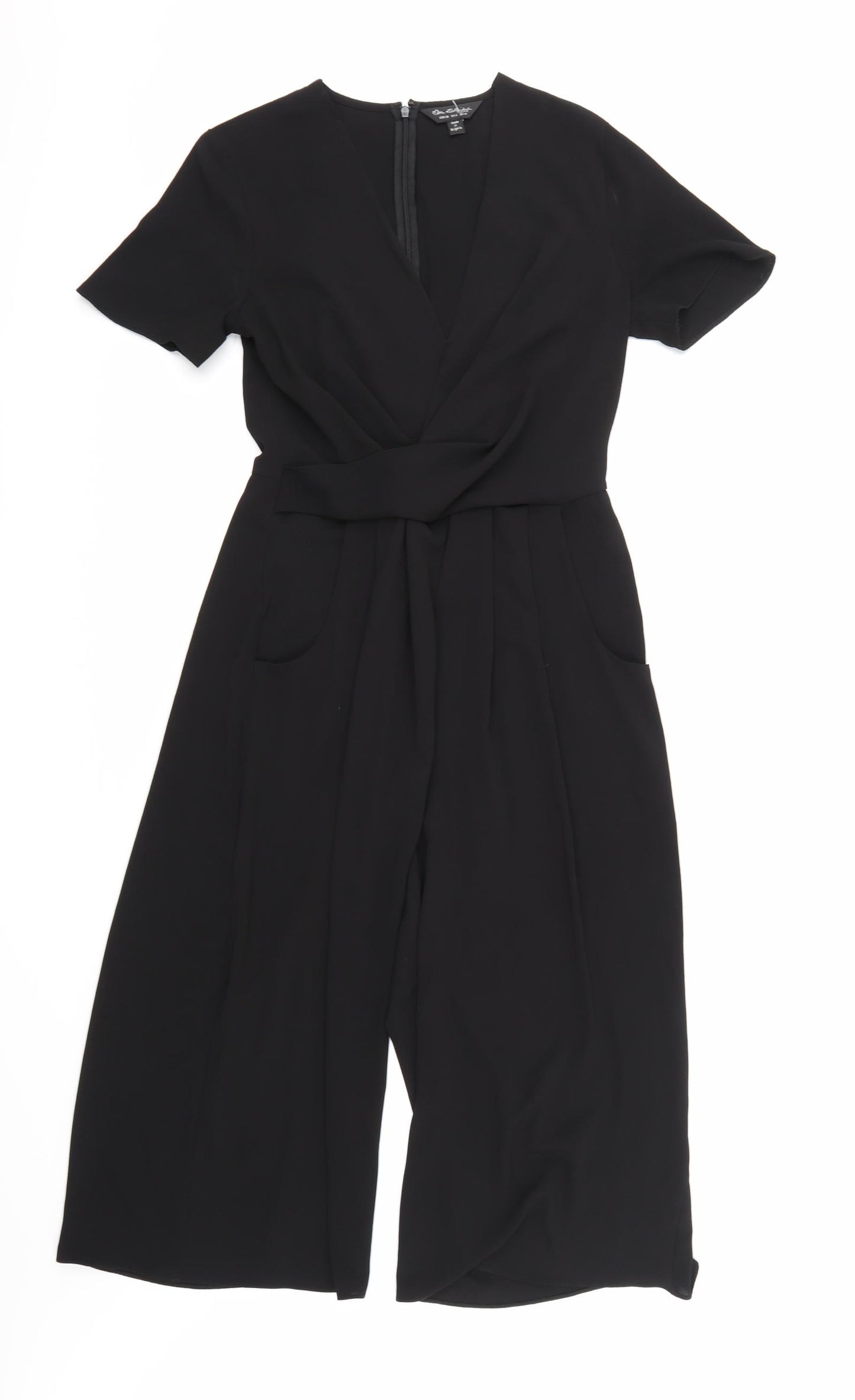 Miss Selfridge Womens Black   Jumpsuit One-Piece Size 10 L18 in