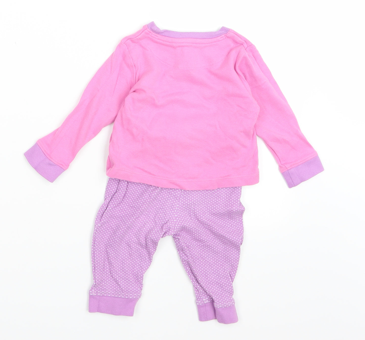 John Lewis Girls Pink    Pyjama Set Size 6-9 Months