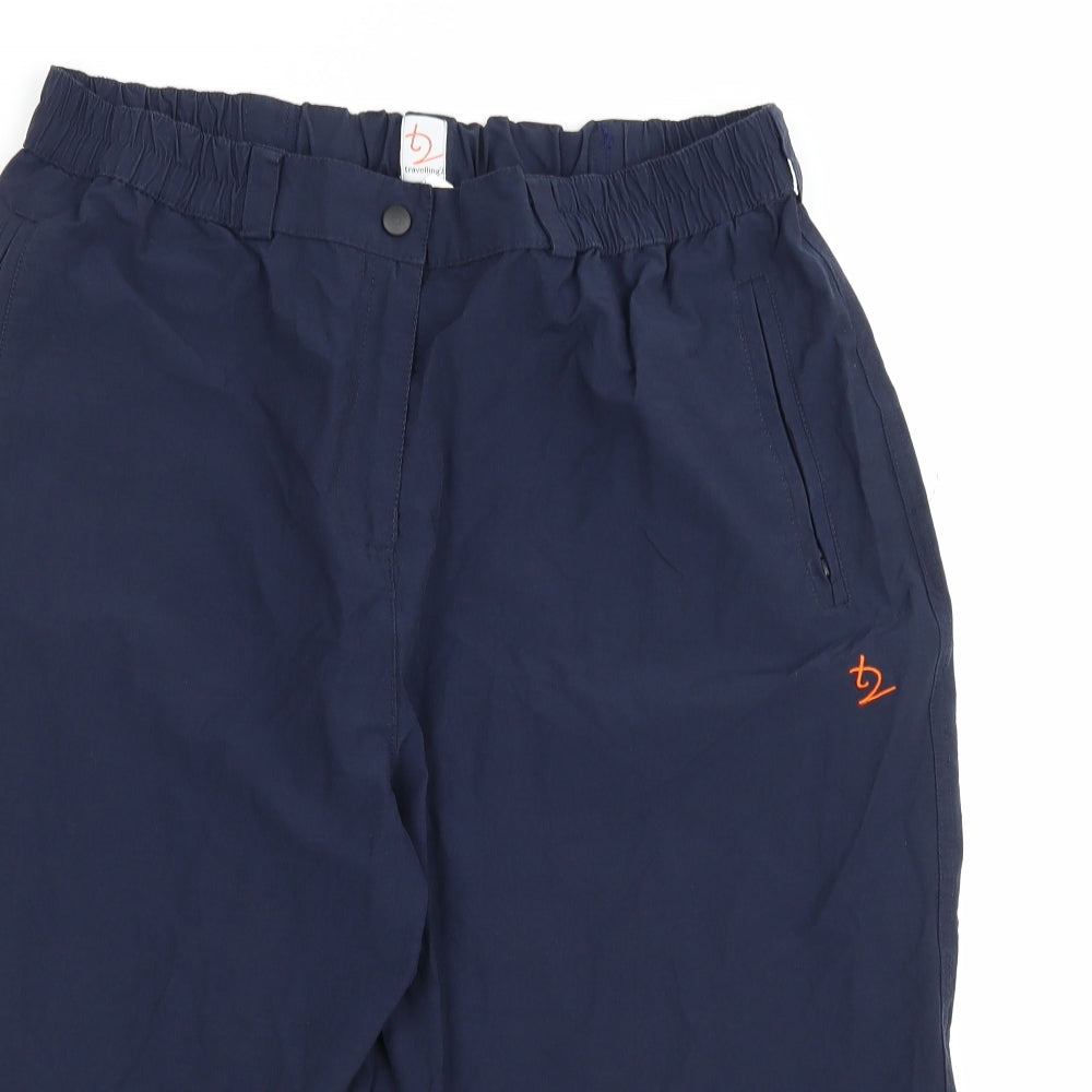 Travelling2 Womens Blue   Sweat Shorts Size 20