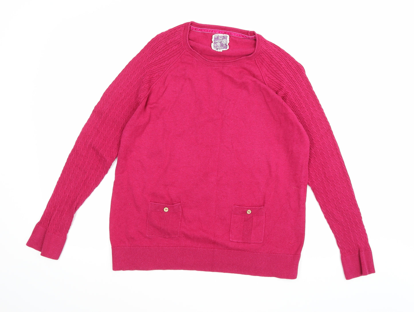 Mantaray Womens Pink  Knit Pullover Jumper Size 18