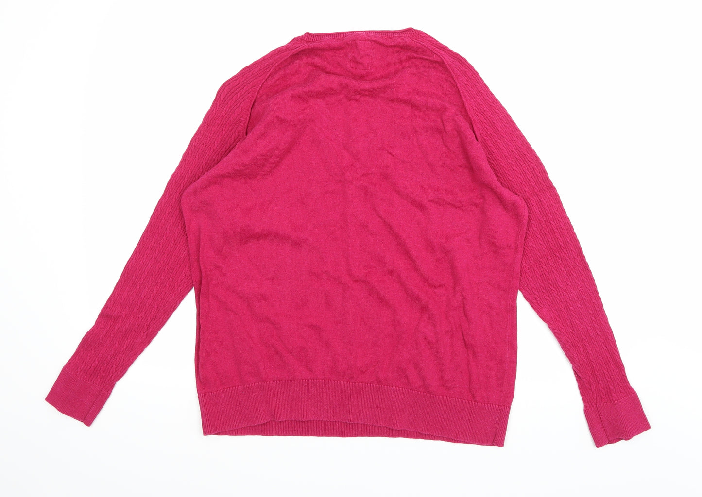 Mantaray Womens Pink  Knit Pullover Jumper Size 18