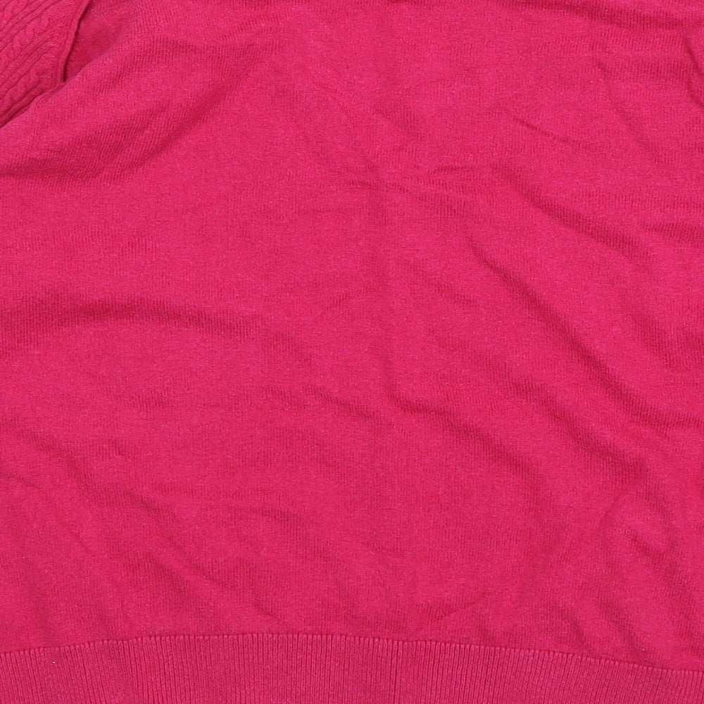 Mantaray Womens Pink  Knit Pullover Jumper Size 18