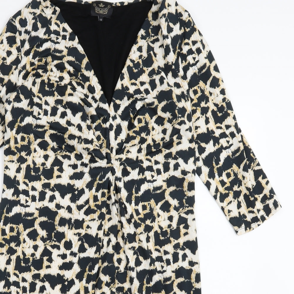 River Island Womens Multicoloured Animal Print  A-Line  Size 12
