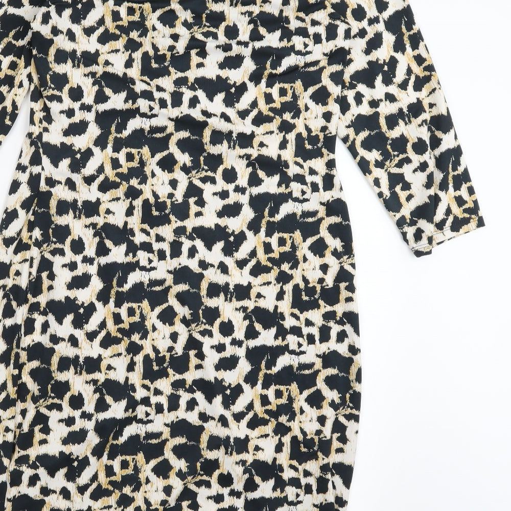 River Island Womens Multicoloured Animal Print  A-Line  Size 12