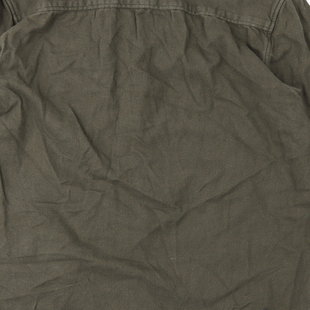 DC Mens Green    Button-Up Size S