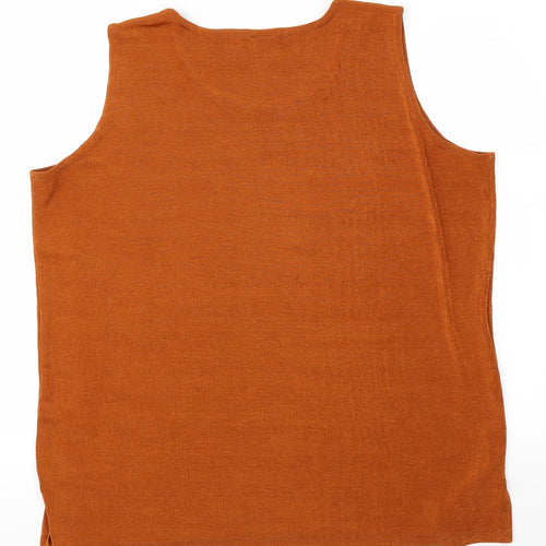 NICE Womens Brown   Basic Tank Size M