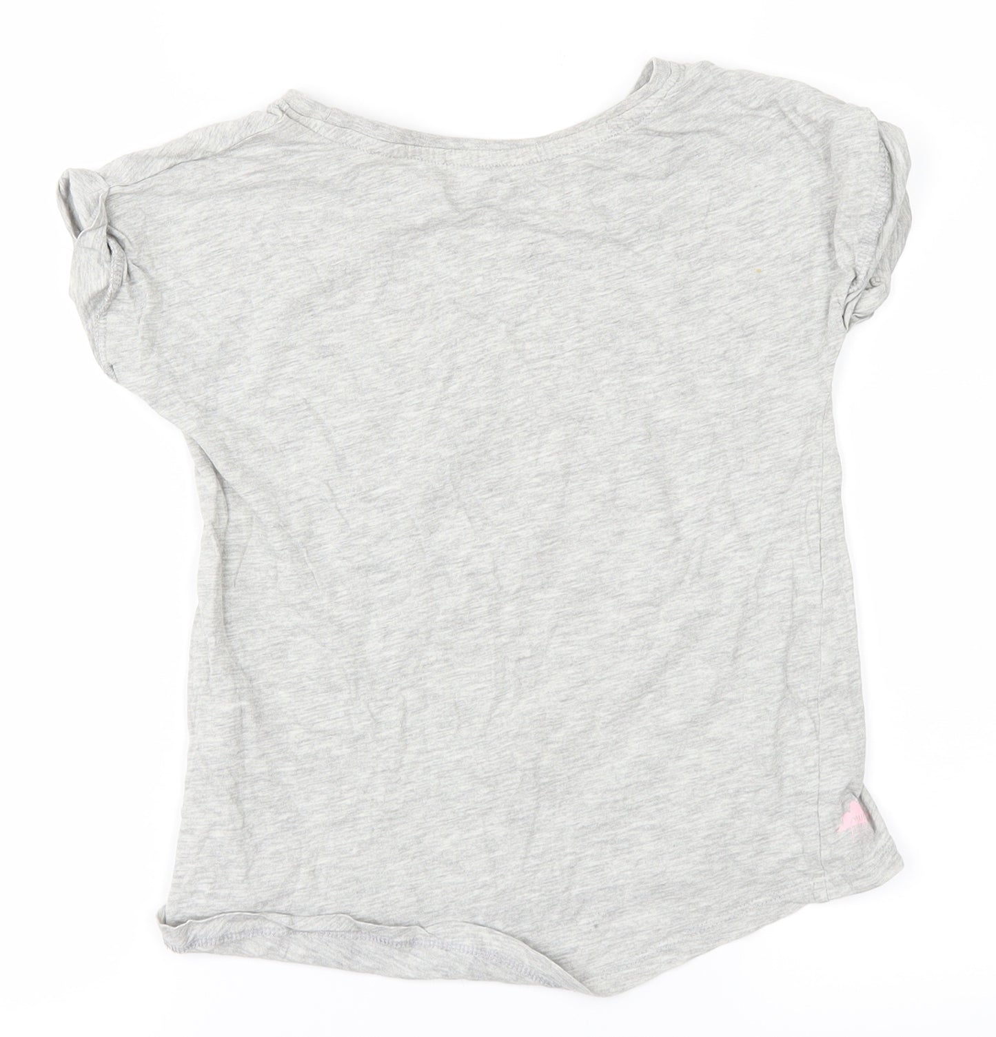 mulga Girls Grey   Basic T-Shirt Size 8 Years  - Parrot