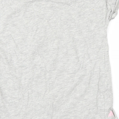 mulga Girls Grey   Basic T-Shirt Size 8 Years  - Parrot
