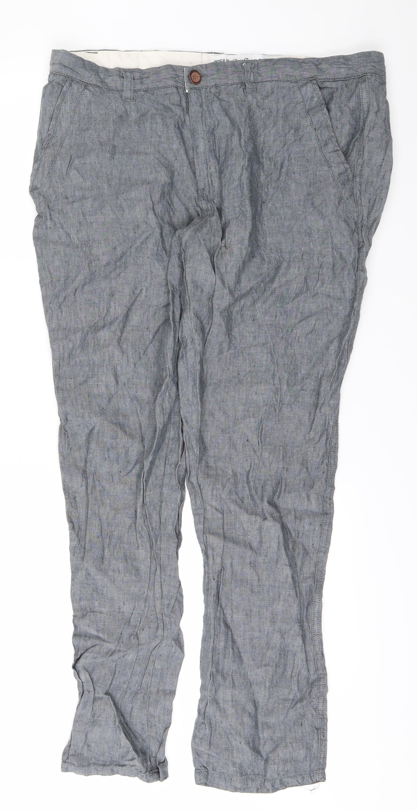 DenimCo Mens Grey   Straight Jeans Size 36 L29 in