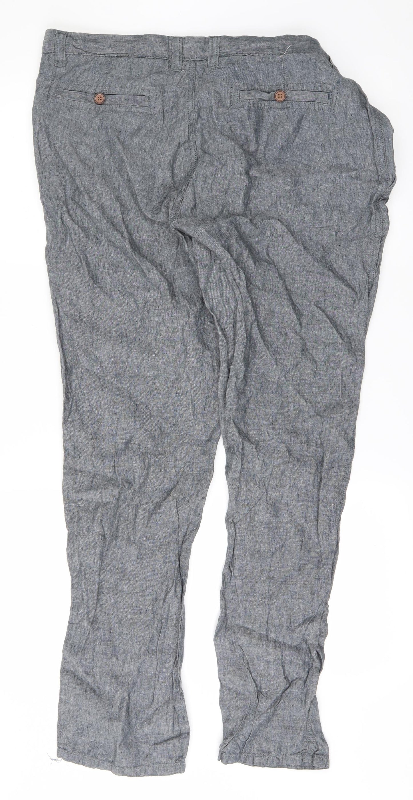 DenimCo Mens Grey   Straight Jeans Size 36 L29 in