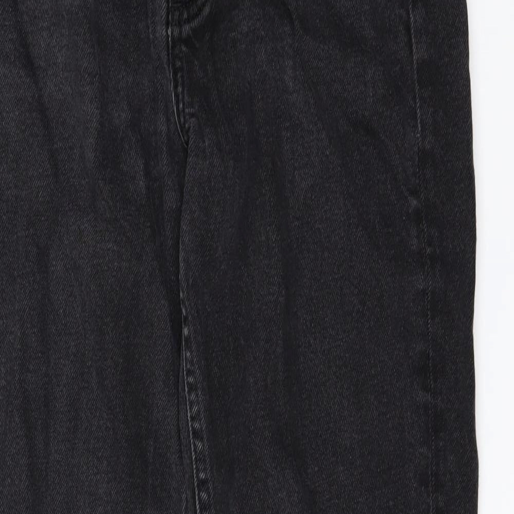 Topshop Womens Black  Denim Bootcut Jeans Size 10 L30 in
