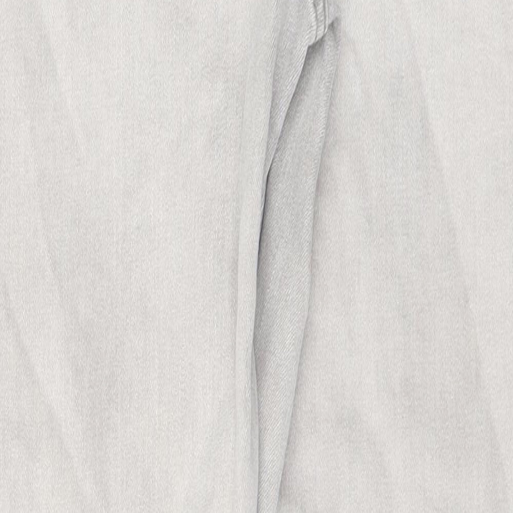 m&s Womens Grey  Denim Straight Jeans Size 12 L31 in