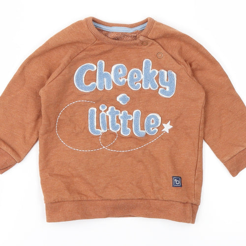 George Baby Orange   Pullover Jumper Size 6-9 Months