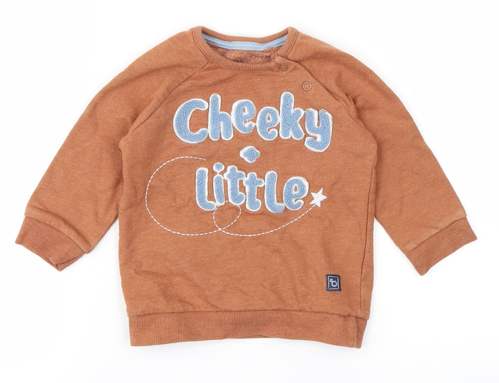 George Baby Orange Pullover Jumper Size 6-9 Months