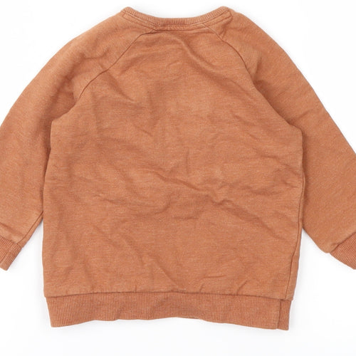 George Baby Orange   Pullover Jumper Size 6-9 Months