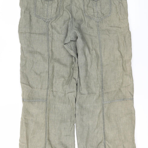Principles Womens Green   Cargo Trousers Size 10 L22 in