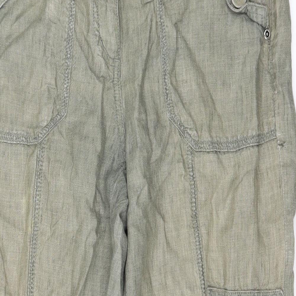 Principles Womens Green   Cargo Trousers Size 10 L22 in