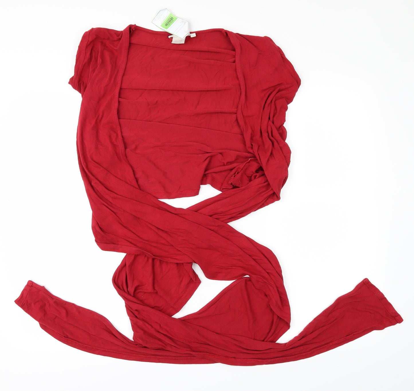 JoJo Maman Womens Red   Wrap T-Shirt Size M