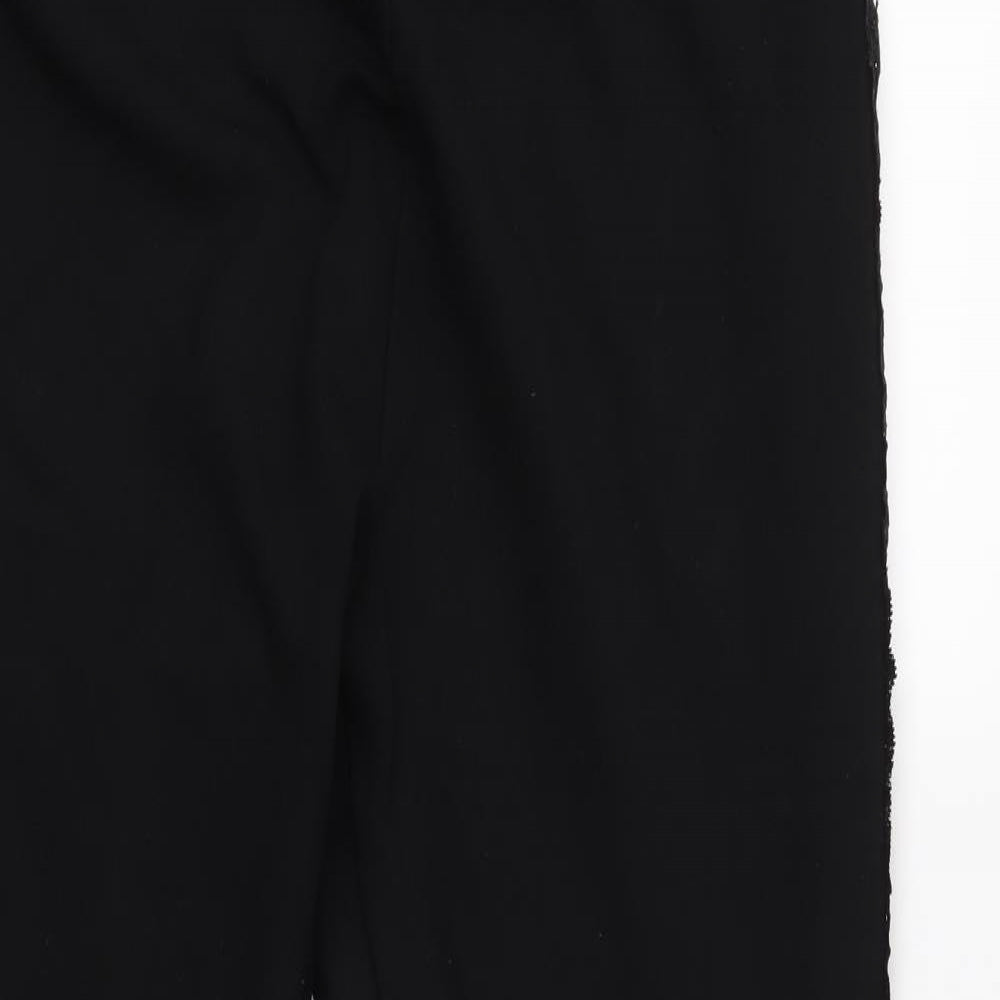 M&S Womens Black   Cropped Leggings Size 16 L24 in