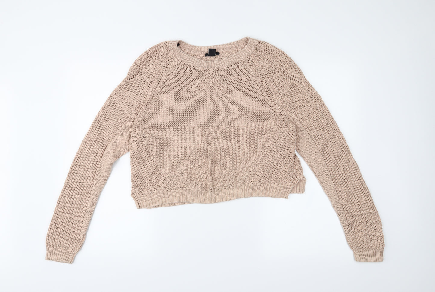 H&M Womens Beige   Pullover Jumper Size M
