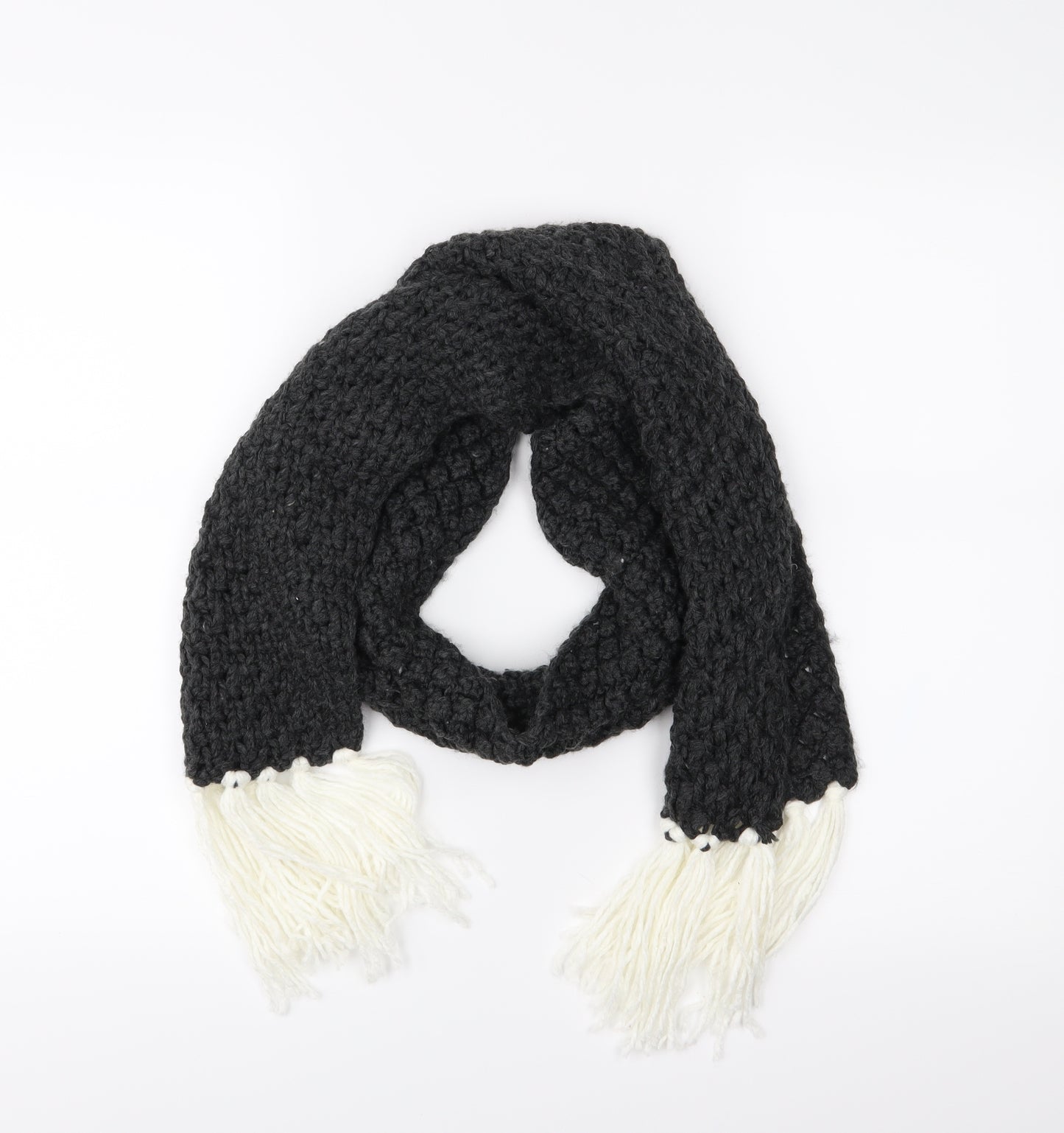 Preworn Womens Black    Scarf